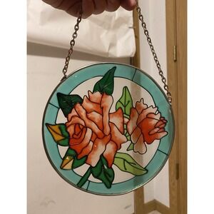 Sun Catcher Rose Foe Stained Glass